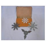 Throwing Stars with leather pouch