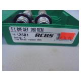RCBS fl die set .260 REM