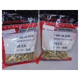Lot of 2Winchester 7mm-08 rem brass cases(100 totl