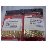 Lot of 2 Winchester 243 WIN brass (100 total)