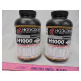 Lot of 2 Hodgdon H1000 rifle powder