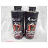 Lot of 2, Alliant 17 smokeless rifle powder