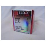 Hornaday ELD-X, 6mm, 103gr,  100ct