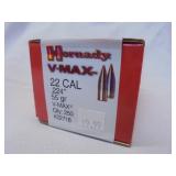 Hornaday V-Max 22cal, .224", 55gr, 250ct