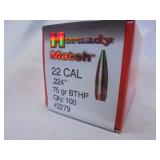 Hornaday Match, 22cal, .224", 75gr BTHP, 100ct