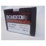 Nosler 22cal, .224 PPT, 64gr, 100ct