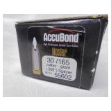 Nosler Accubond, 30cal, .308 Spitz, 165gr, 50ct