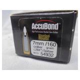 Nosler Accubond, 7mmcal, .284", 160gr, 50ct