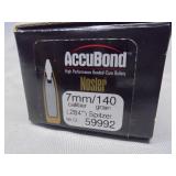 Nosler Accubond, 7mm cal, .284", 140gr, 50ct