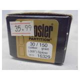 Nosler Partition, 30 cal, .038", 150gr,  50ct