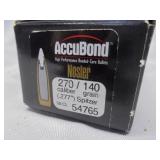 Nosler Accubond, 270 cal, .227", 140gr, 50ct