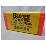 Berger Bullets VLD, 6mm, 105gr, 100ct
