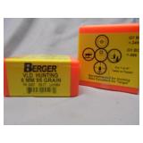 Lot of 2, Berger Bullets VLD, 6mm, 95gr, 100ct