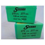 Lot of 2, Sierra, 270cal, 130gr & 140gr