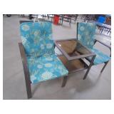 Outdoor Metla Double Chairs with Center Table