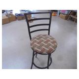 Metal bar stool, 29" set height