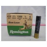Remington 410g, 2 1/2" #6, 20ct box