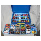 Vintage Die cast cars in case