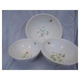 Wildflower Meadow 3 PC bowl Set, new