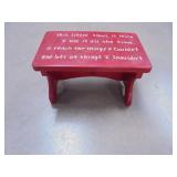 Red Wooden Step Stool