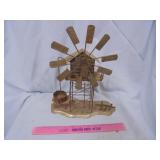 Metal windmill decor
