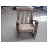Oversized Wooden Chair