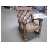 Oversized Wooden Rocking Chair