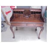 Vintage Claw/Ball Secretary Desk