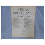 Negroe Spirituals, H.T. Burleigh, copyright 1924