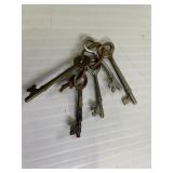 5 Skeleton Keys-1 Brass
