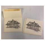 Pictures of New Castle Train Station w/envelopes