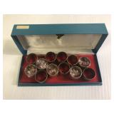 Set 12 Brass Napkin Rings Thailand