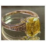 Ring Marked 925 STS Size 7 1/2