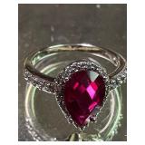 Ring Marked no markings Size 7 3/4