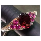 Ring Marked 925 STS Size 8 1/2