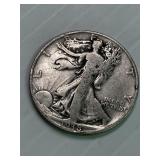 1938 Walking Liberty Silver Half Dollar