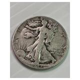 1947 D Walking Liberty Silver Half Dollar