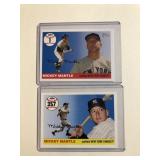 2 Mickey Mantle Baseball Cards *2006*