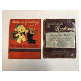 Lot of 2 1950s Over Size Picture Match Books