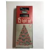 Vintage Timco Christmas light set in box