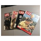 Lot of 4 Vintage 1960s Life Magazines