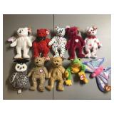 Lot of 10 Beanie Babies Plush toy