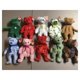Lot of 10 Beanie Babies Plush toys