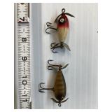 Two Antique wood surface lures