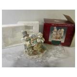 Snow Angel Carollers On Base- Snowmen - in box