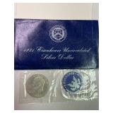 1971 S Eisenhower Silver Dollar - Blue Ike UNC