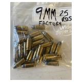 9mm Factory 25 Rounds Bag