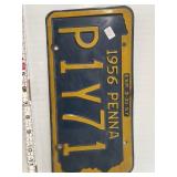 1956 Pennsylvania License Plate