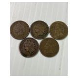1890-1899 Indian Cent Lot