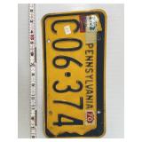 1967 Pennsylvania License Plate